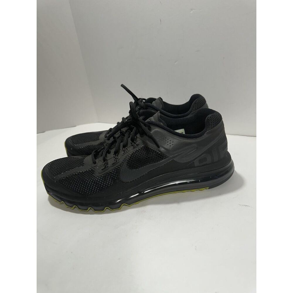 Nike Air Max+ LE 2013 Black Volt Green Soles Sz 14 Sneaker Shoes 579584-007 RARE